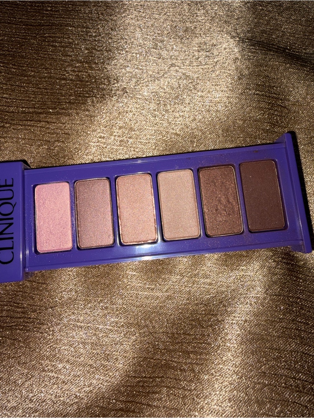 Clinique Six-Color Eyeshadow Palette — Pink to Deep Brown Shimmers